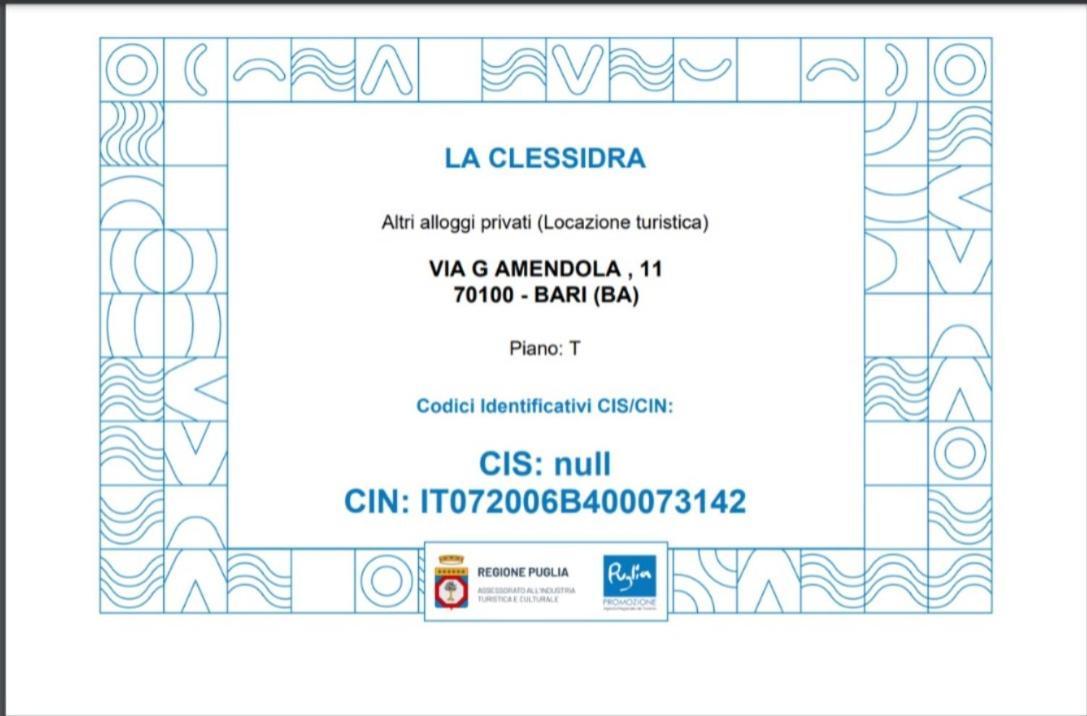 La Clessidra B&B Bari Dış mekan fotoğraf